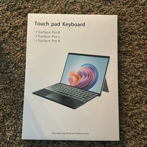 Touchpad keyboard for surface pro 8, 9 or x
